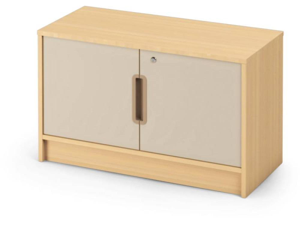 Storage Unit 92 with shelves and doors + lock - Sand - S