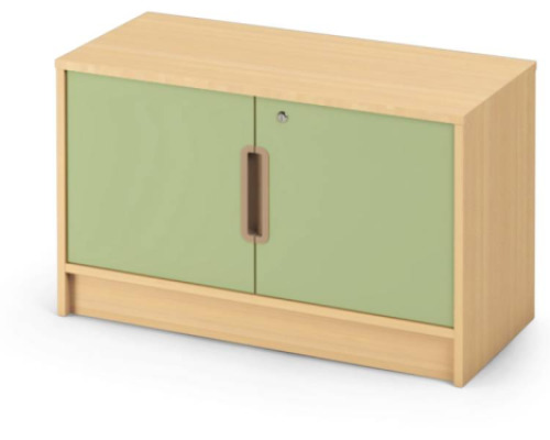 Storage Unit 92 with shelves and doors + lock - Avocado - S