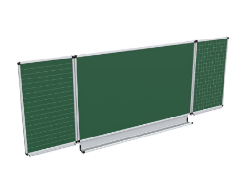 Green board with lines and squares