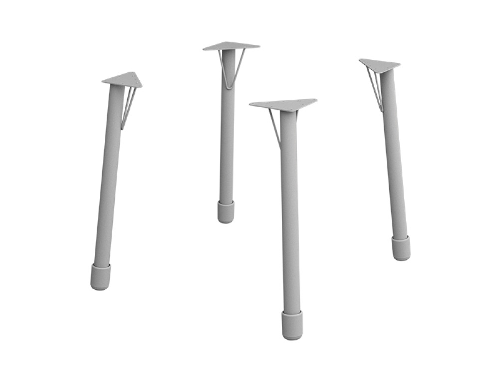 4 metal legs - size 2