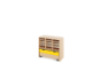 Storage Unit M with compartments + container - Yellow