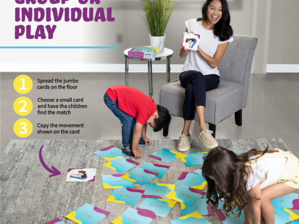 Spark Action Floor Game Matching Cards for Speech Therapy – 35 Sets