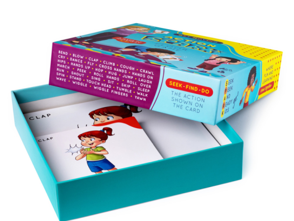 Spark Action Floor Game Matching Cards for Speech Therapy – 35 Sets