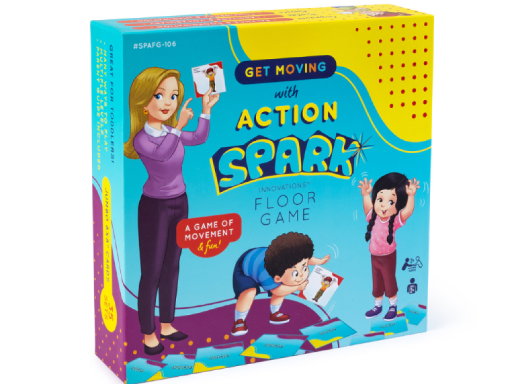 Spark Action Floor Game Matching Cards for Speech Therapy – 35 Sets