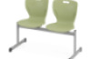 MultiSeat. 2-person cloakroom bench 6. Avocado