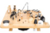 Wooden activity table with maze