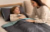 Light Weight Breathable Bamboo Fabric Weighted Blanket and Pillow Case 3kg | Grey/Green