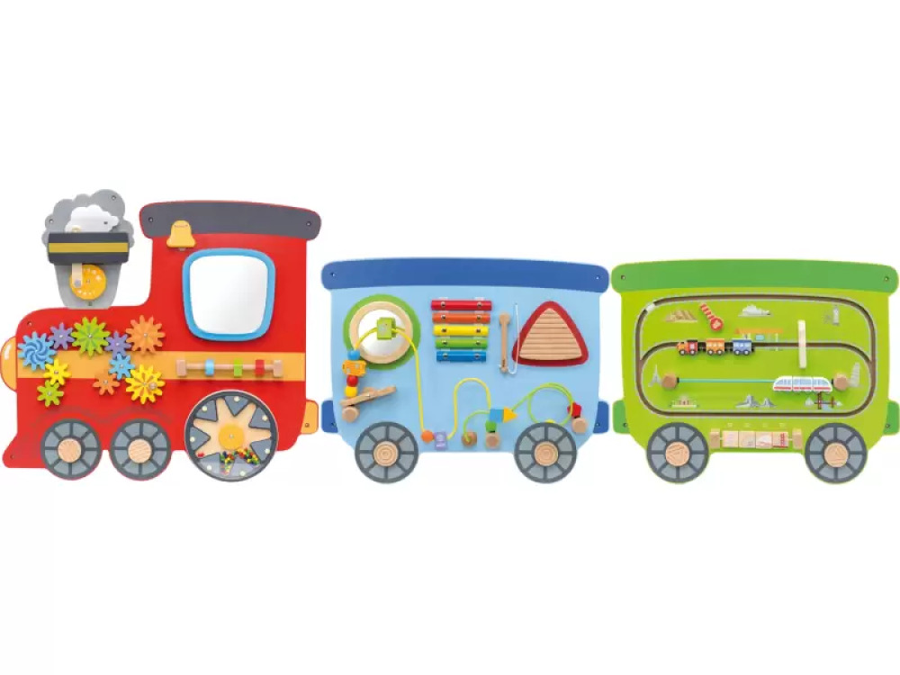 Train. Wall-mounted manipulative board maxi