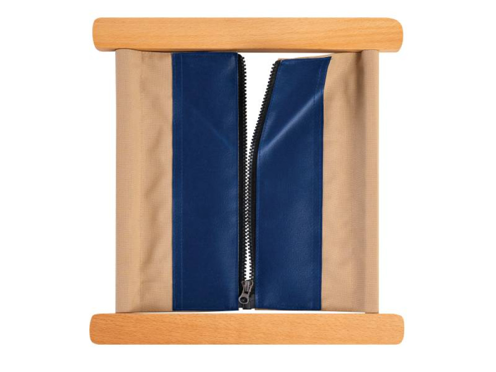 Montessori Aids. Exercise frame with a zipper
