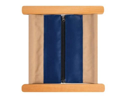 Montessori Aids. Exercise frame with a zipper