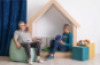 Hideout with bookcase