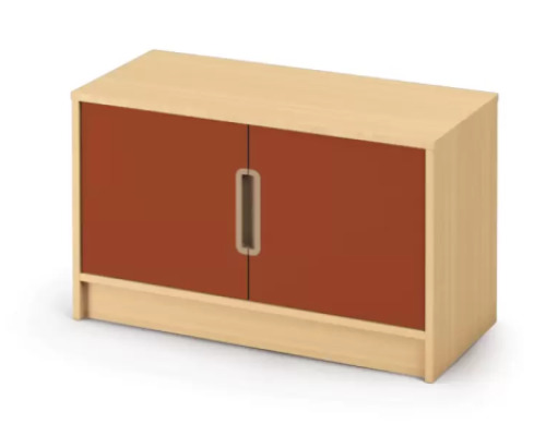 Storage Unit 92 with shelves and doors - Brick - S