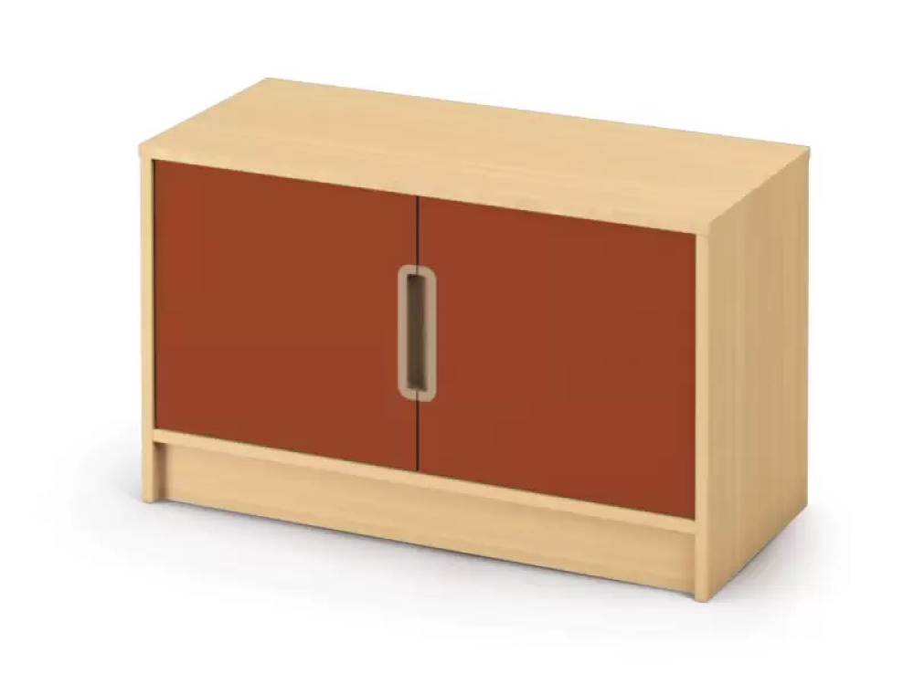 Storage Unit 92 with shelves and doors - Brick - S