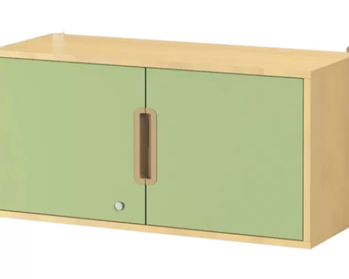 Hanging Cabinet 92 with doors and lock - Avocado