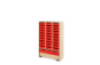 Storage Unit XL with shallow cardboard trays + container - Red