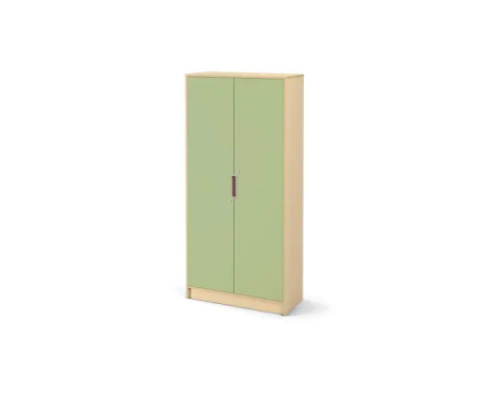 Tall wardrobe 92 with doors and lock - Avocado