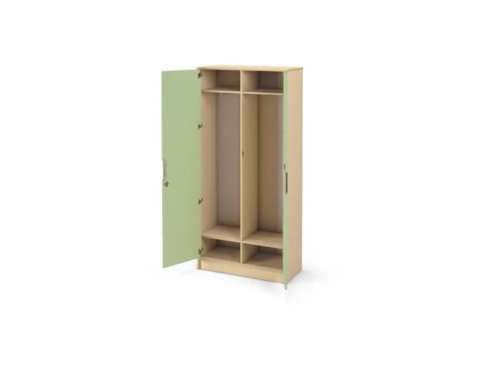 Tall wardrobe 92 with doors and lock - Avocado