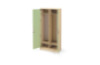 Tall wardrobe 92 with doors and lock - Avocado