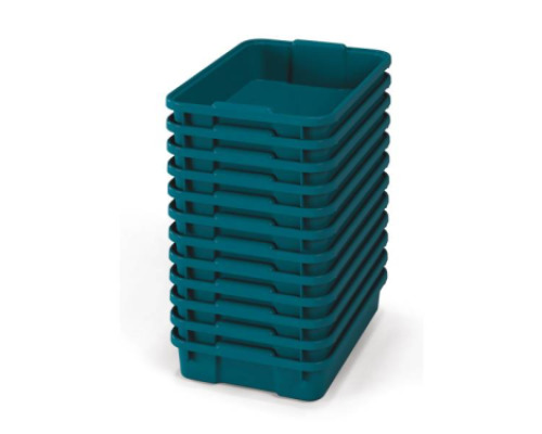 Small plastic containers - eco blue-green - 12
