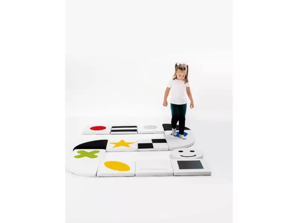 Sensory path. Foam square set