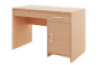 Beech Teacher?s desk with door and 2 drawers