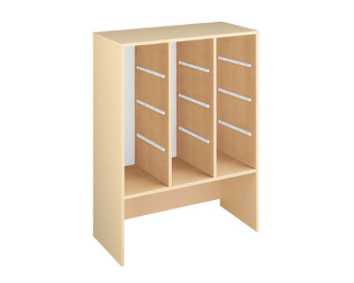 Storage Unit X for trays and container - Beech