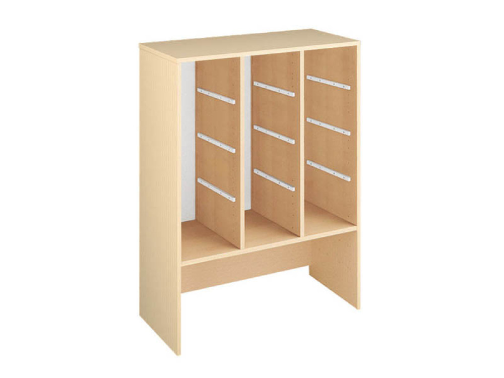 Storage Unit X for trays and container - Beech