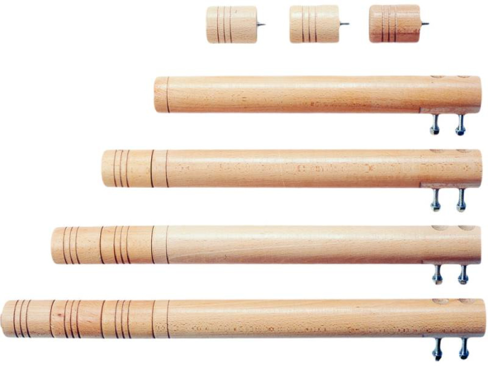 Wooden legs 0-3. Set of 4.