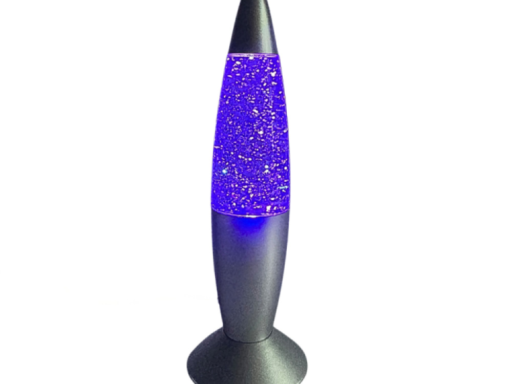 Rocket Shake & Shine Glitter Lamp