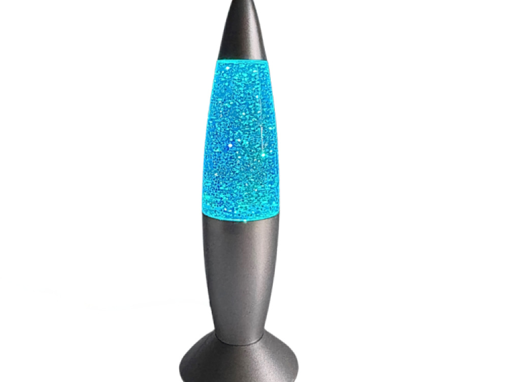 Rocket Shake & Shine Glitter Lamp