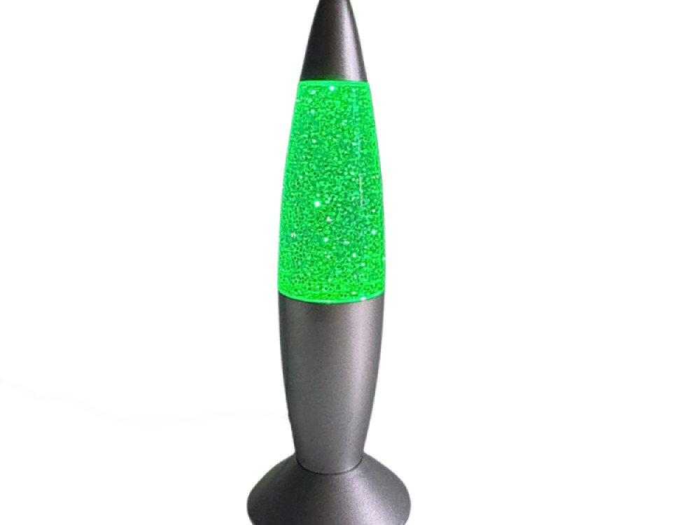 Rocket Shake & Shine Glitter Lamp