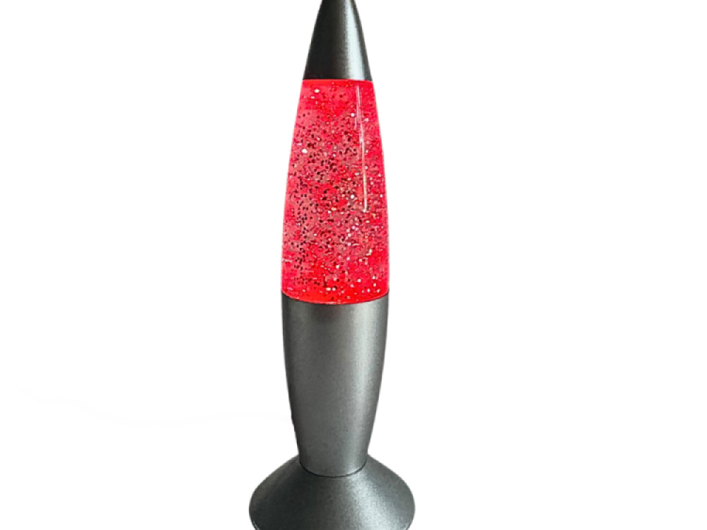 Rocket Shake & Shine Glitter Lamp