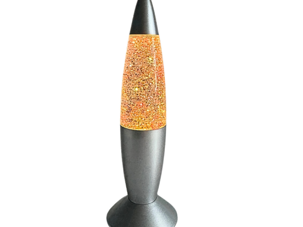 Rocket Shake & Shine Glitter Lamp