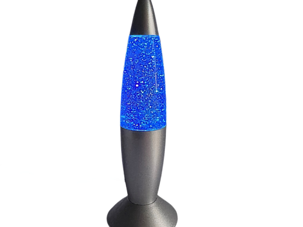 Rocket Shake & Shine Glitter Lamp