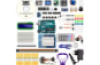 Microcontroller with sensors and accessories. Starter kit expansion for Arduino UNO R3