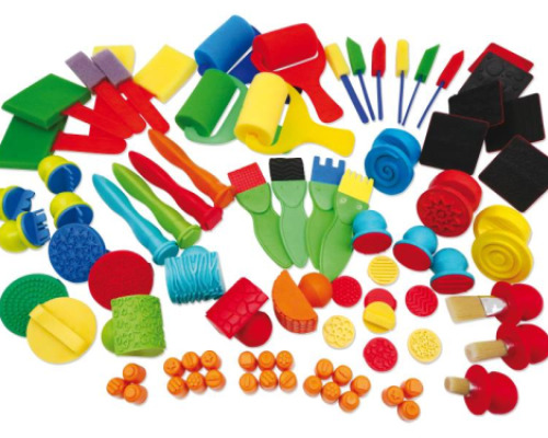 Mega set of stamps and brushes