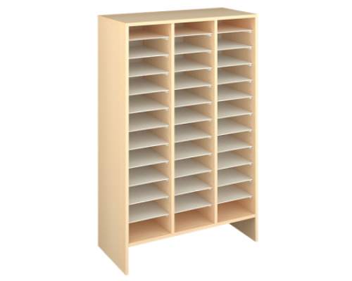 Storage Unit XL with compartments - Beech