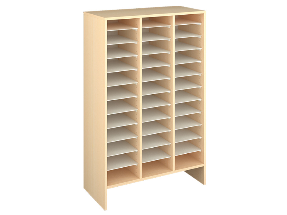 Storage Unit XL with compartments - Beech