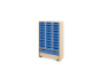 Storage Unit XL with shallow cardboard trays + container - Blue
