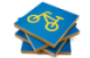 Graphomotor tiles Traveling. 3D Sensory pictograms