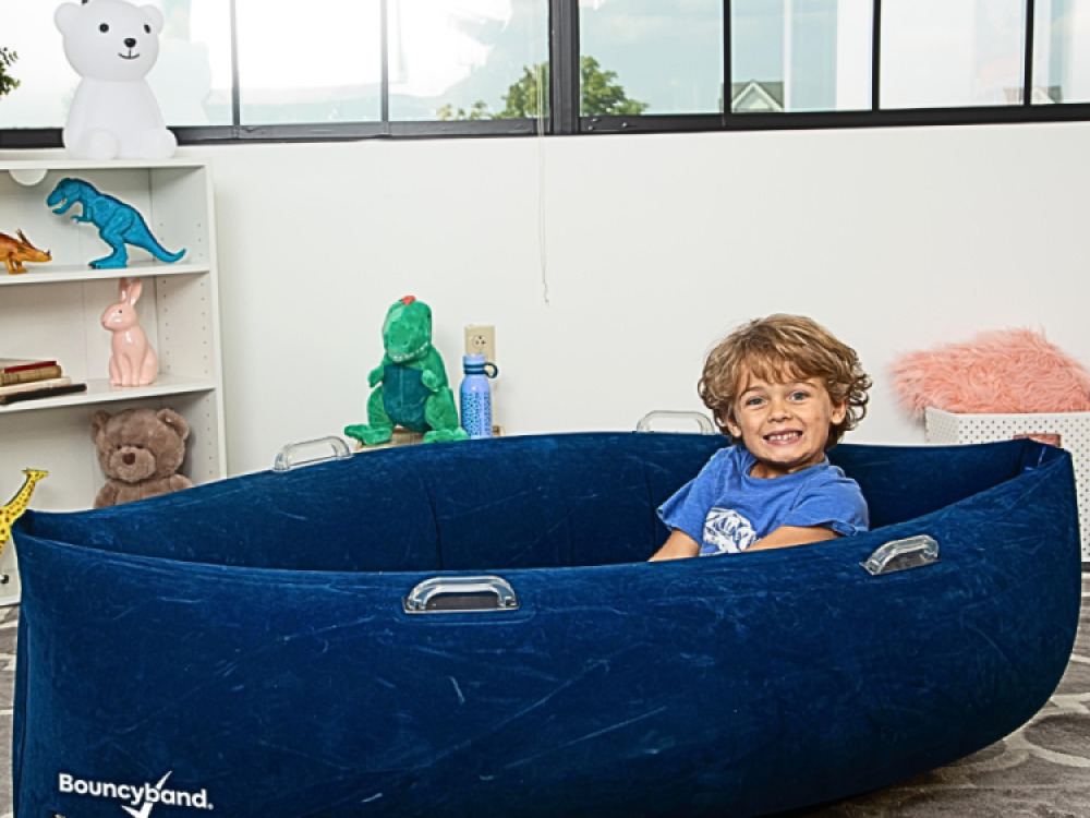 Comfy Hugging Peapod Sensory 1.5mtr/Blue – By Bouncyband