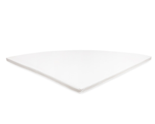 Corner mat white for mirror corner