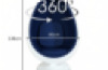Retro Egg Chair with Sound and Lights – Blue