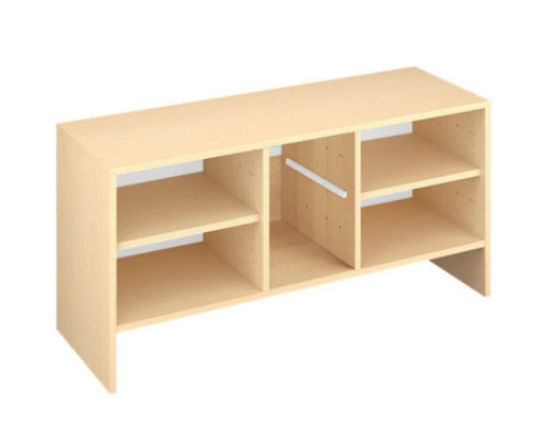 Storage Unit S with shelves for trays - Beech