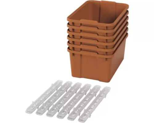 Big plastic containers with runners - eco sienna - 06