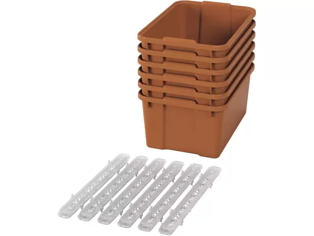 Big plastic containers with runners - eco sienna - 06