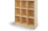 Cubo tall cabinet 9 for plastic containers. Birch