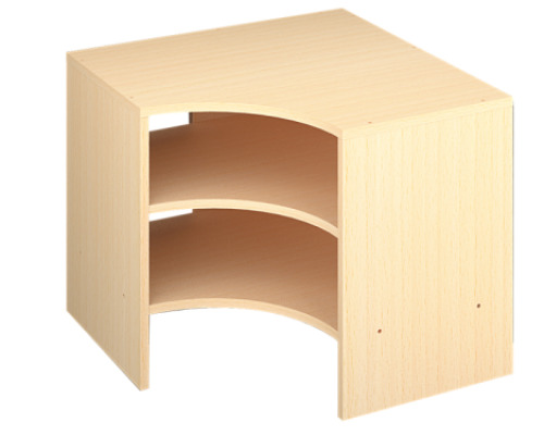 Inset corner cabinet S - Beech
