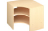 Inset corner cabinet S - Beech