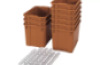 Extra large plastic containers with runners - eco sienna - 09